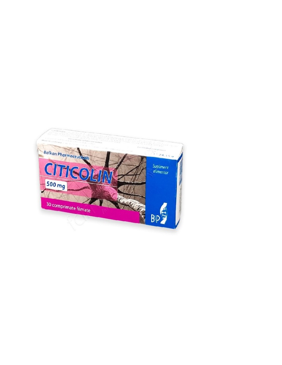 Reducere 40% – Balkan Citicolin 500mg, 30 comprimate 1 Balkan Citicolin 500mg