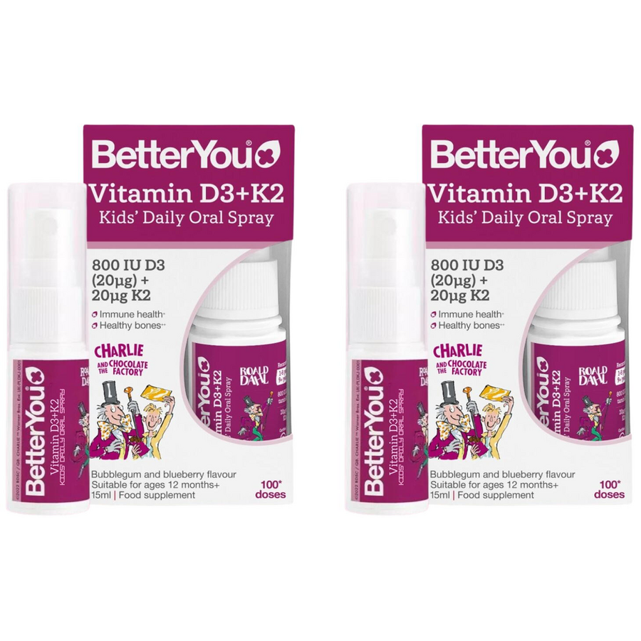 Reducere 20% - Pachet Vitamina D3+K2 Kids Spray Oral 15ml + 15ml 1 Pachet Vitamina D3+K2 Kids Spray Oral 15ml + 15ml