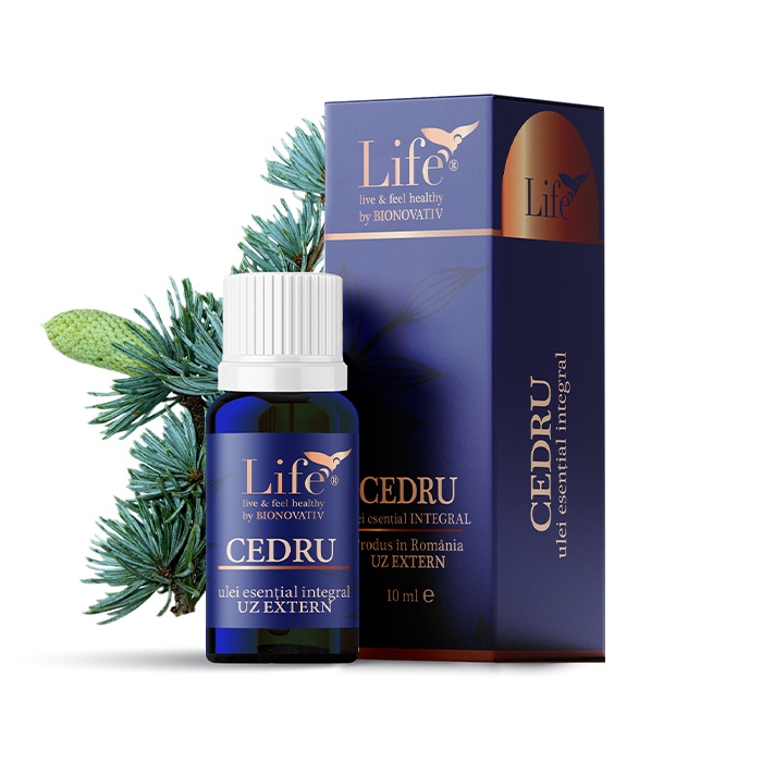 Reducere 40% - BIONOVATIV Ulei esential Cedru 10mL 1 BIONOVATIV Ulei esential Cedru 10mL