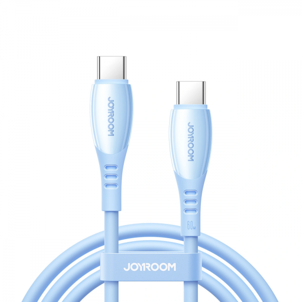Reducere 18% - Cablu Date si Incarcare USB-C - USB-C Joyroom S-A59 Vibrant, 60W, 1.2m, Albastru 1 Cablu Date si Incarcare USB-C - USB-C Joyroom S-A59 Vibrant