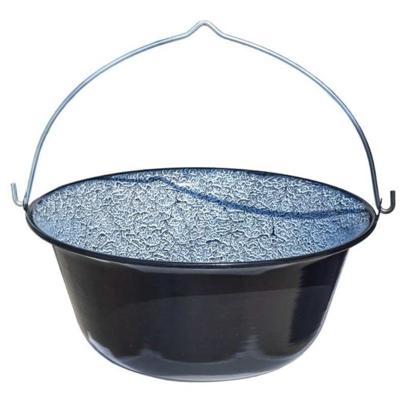 Reducere 14% – Ceaun Smaltuit cu Maner, 25 l, Negru 1 Ceaun Smaltuit cu Maner