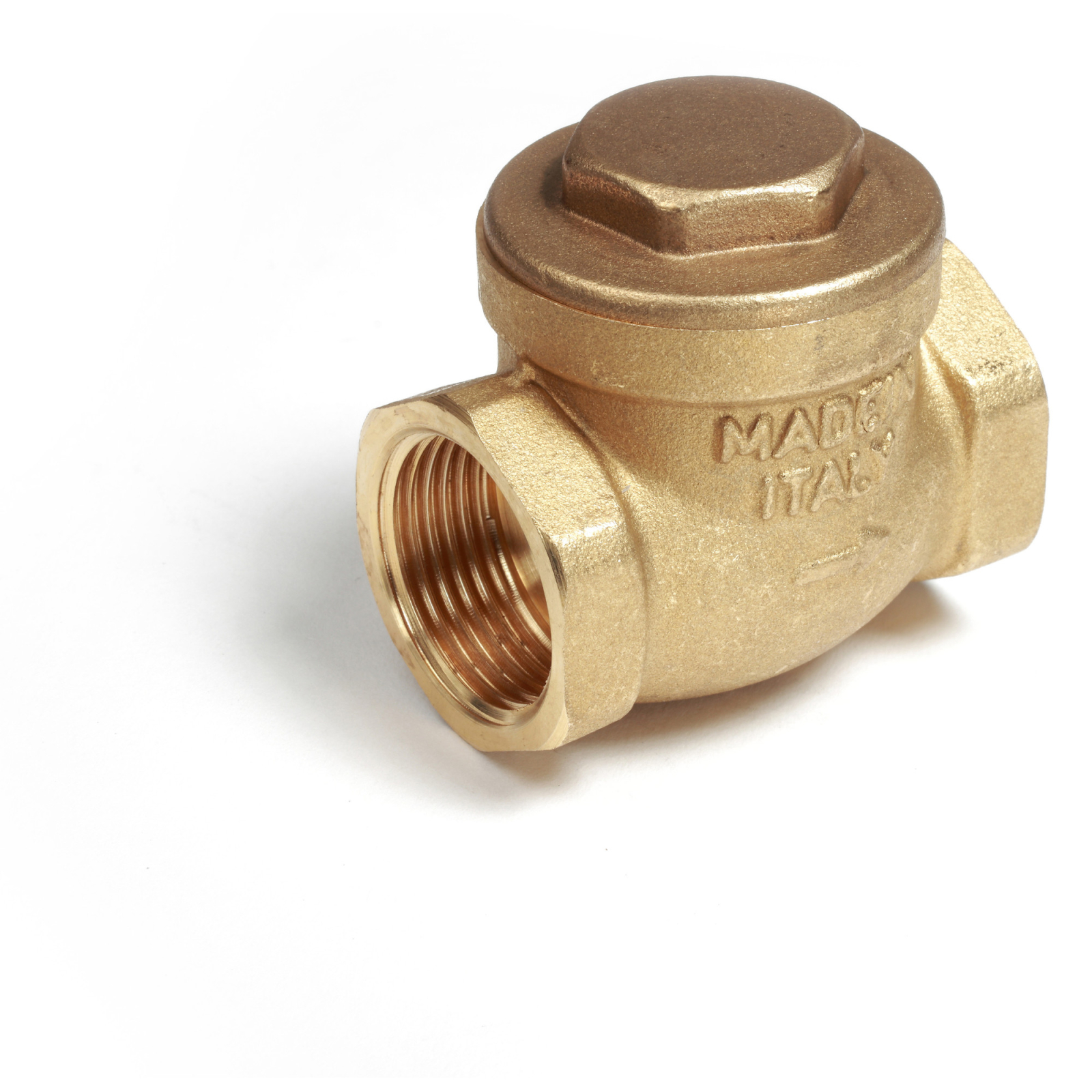 Reducere 15% - Clapeta de sens Giacomini N6Y007, 1 1 2 , filet interior, etansare metalica, alama 1 Clapeta de sens Giacomini N6Y007