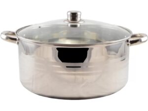Cratita din Inox cu Capac din Sticla
