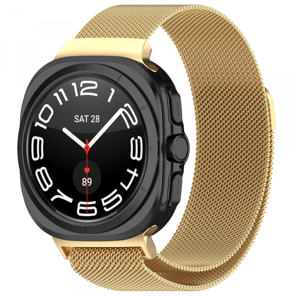 Reducere 42% - Curea Techsuit W009 pentru Samsung Galaxy Watch Ultra Series, Aurie 1 Curea Techsuit W009 pentru Samsung Galaxy Watch Ultra Series