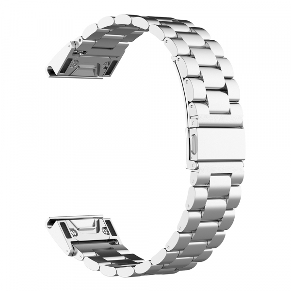 Reducere 24% - Curea Techsuit W010 pentru Garmin Watch Fenix / Forerunner Series, 22mm, Argintie 1 Curea Techsuit W010 pentru Garmin Watch Fenix / Forerunner Series