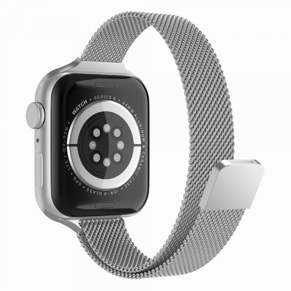 Reducere 36% - Curea Techsuit W034 pentru Apple Watch 49mm / 46mm / 45mm / 44mm / 42mm Series, Argintie 1 Curea Techsuit W034 pentru Apple Watch 49mm / 46mm / 45mm / 44mm / 42mm Series