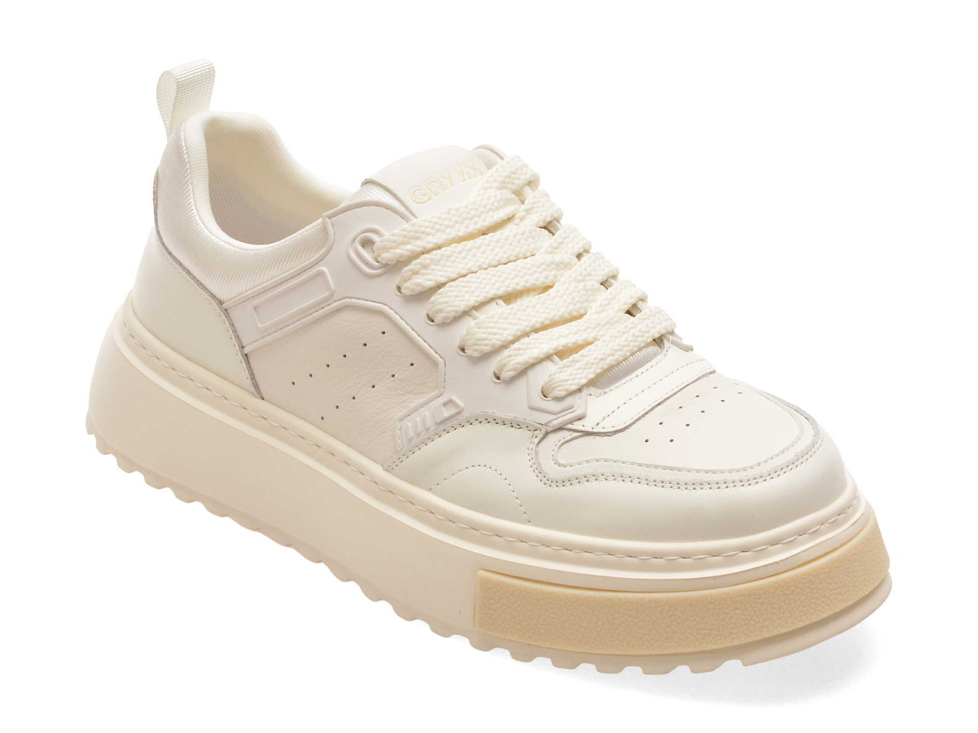 Reducere 61% - Pantofi sport GRYXX albi, 59938, din piele naturala 1 Pantofi sport GRYXX albi