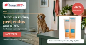 HappyPets: reduceri la produse pentru animale cu termen de valabilitate redus