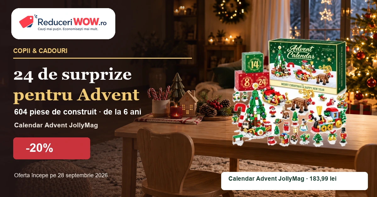 Calendar Advent JollyMag: 20% reducere și 24 de surprize