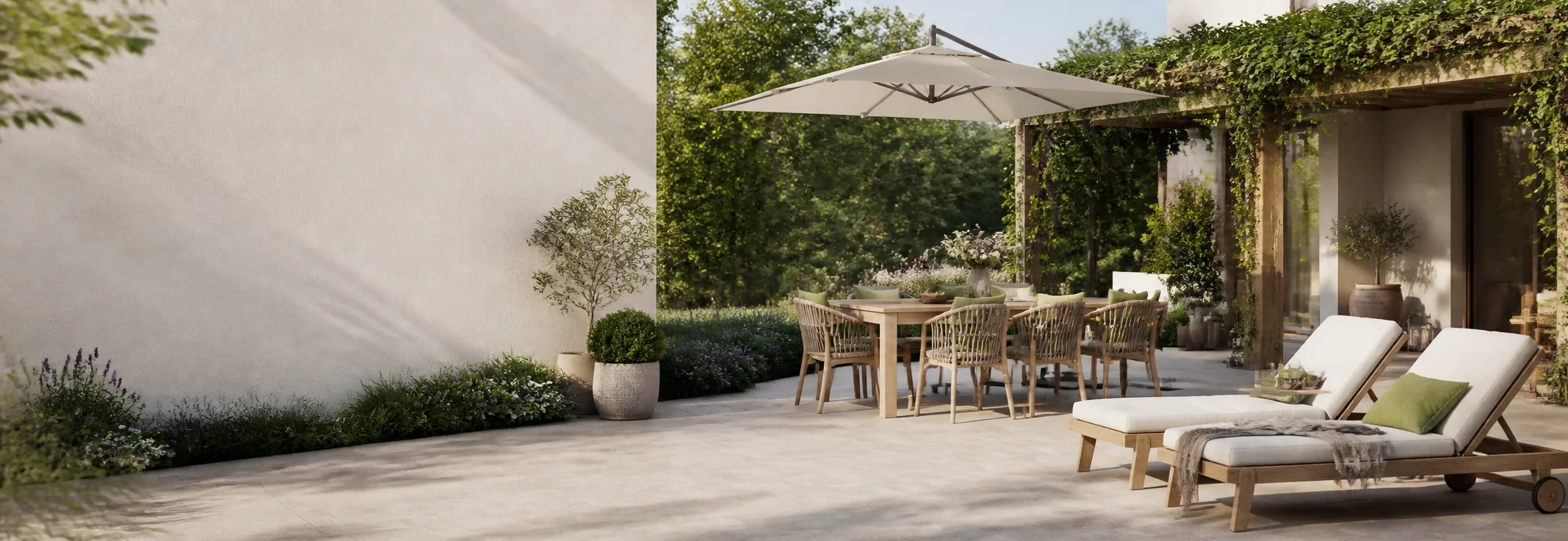 Mobilier și zonă de relaxare în grădină