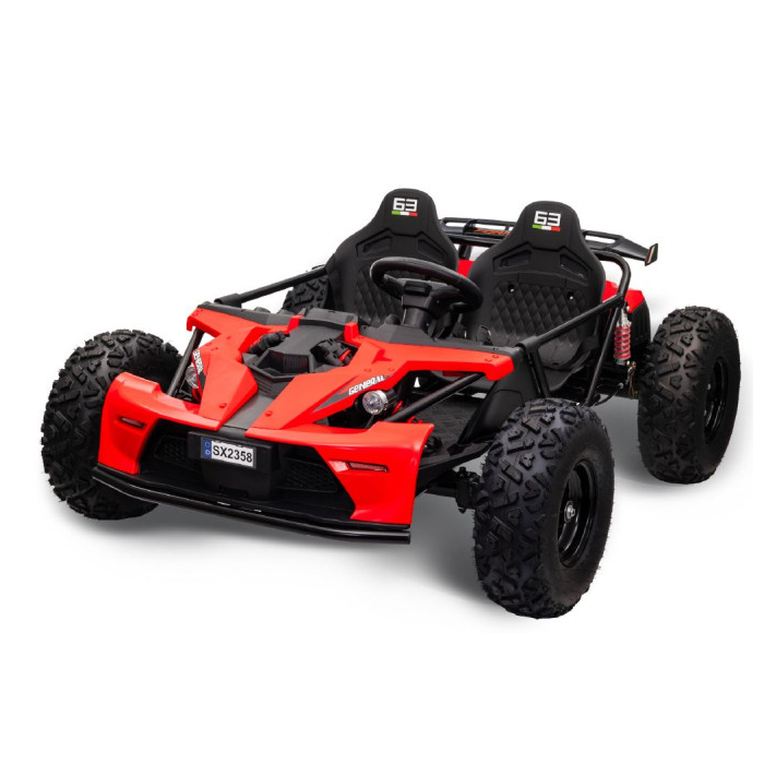 Reducere 5% - UTV electric pentru copii 8-15 ani cu 2 locuri 48V 800W Buggy GENERAL XXL cu viteza max 25km/h (2358) Rosu - Autokids.ro 1 UTV electric pentru copii 8-15 ani cu 2 locuri 48V 800W Buggy GENERAL XXL cu viteza max 25km/h (2358) Rosu - Autokids.ro