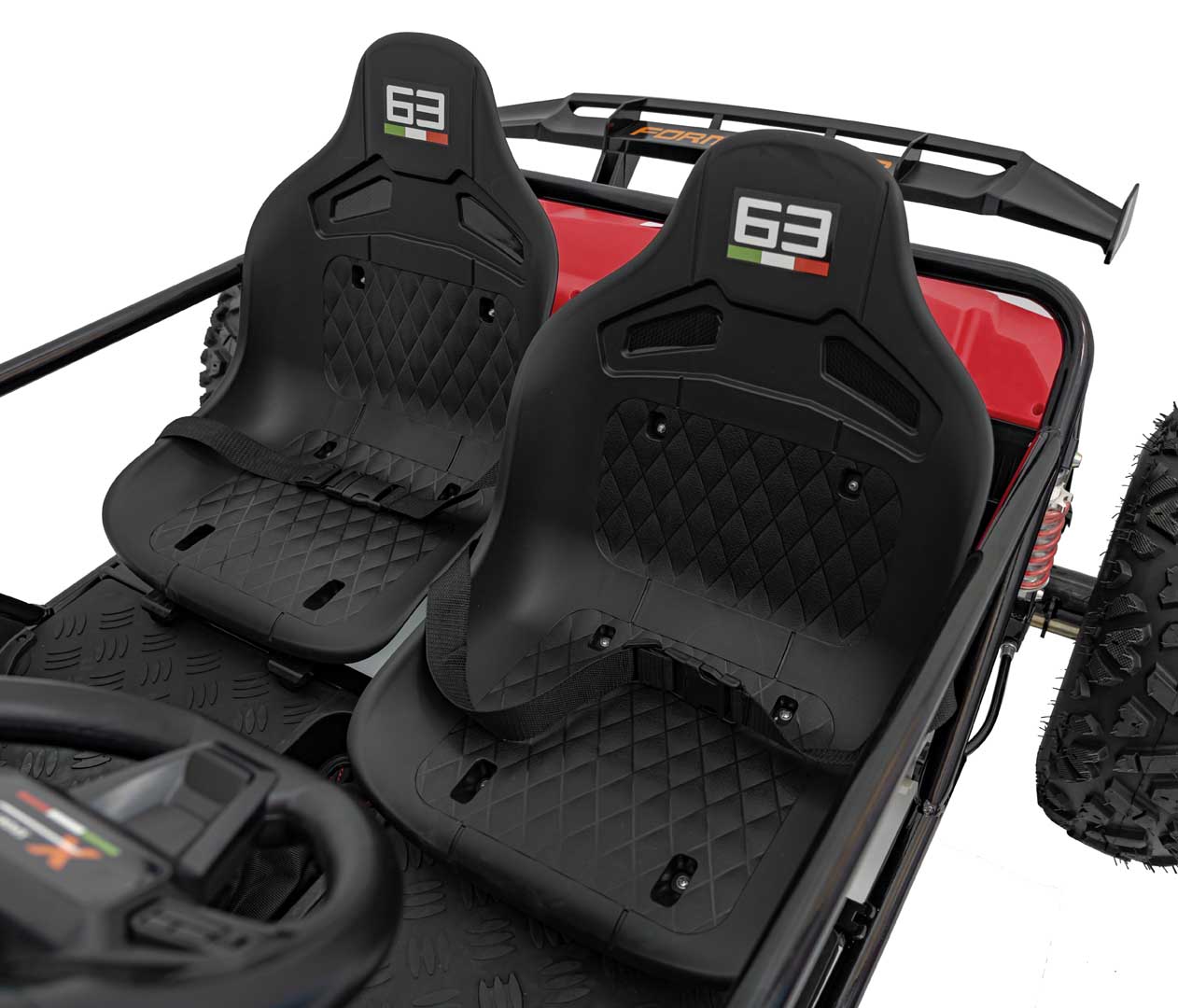 Reducere 5% - UTV electric pentru copii 8-15 ani cu 2 locuri 48V 800W Buggy GENERAL XXL cu viteza max 25km/h (2358) Rosu - Autokids.ro 2 Reducere 5% - UTV electric pentru copii 8-15 ani cu 2 locuri 48V 800W Buggy GENERAL XXL cu viteza max 25km/h (2358) Rosu - Autokids.ro - imagine 2