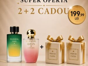 Pachet Scandal King + Scandal Queen + 2 parfumuri cadou