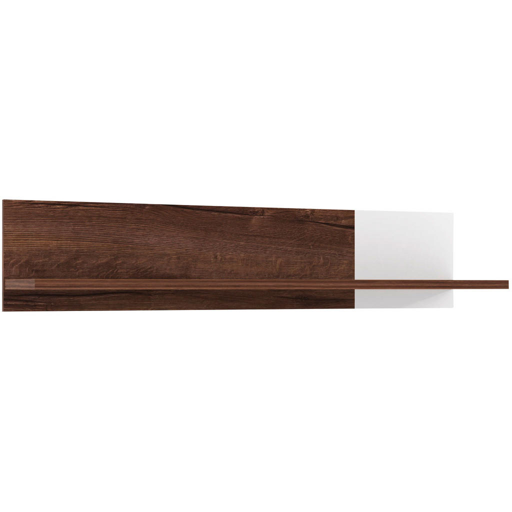 Reducere 15% – Poliță De Perete 120/25/23 cm, alb, culoare lemn stejar 1 Poliță De Perete 120/25/23 cm