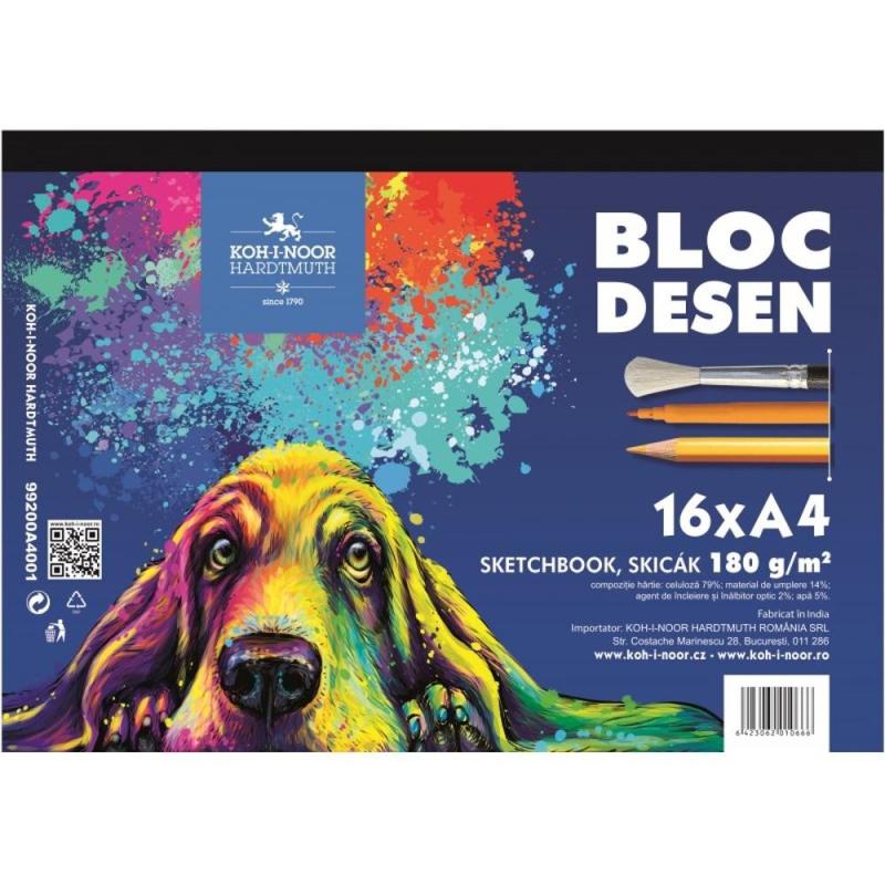 Reducere 23% - Set 3 x Bloc Desen Koh-I-Noor, Format A4, Model Animale, 180 g, 16 Coli 1 Set 3 x Bloc Desen Koh-I-Noor