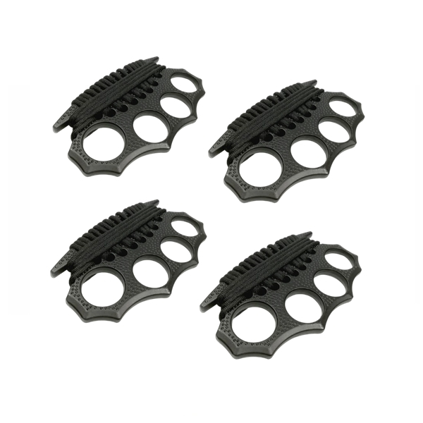 Set patru rozete DEPOX , snur, negru, 12 cm