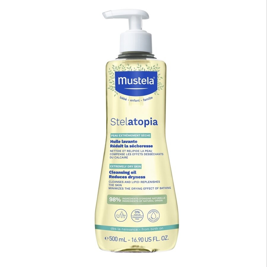 Reducere 20% - Ulei de Curățare pentru Piele Atopică Stelatopia, 500 ml, Mustela 1 Ulei de Curățare pentru Piele Atopică Stelatopia