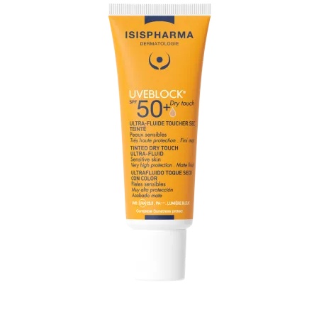 Reducere 25% - UVEBLOCK SPF 50+ Dry Touch Medium Tinted – Protectie solara nuantatoare cu efect matifiant, 40 ml, IsisPharma 1 UVEBLOCK SPF 50+ Dry Touch Medium Tinted – Protectie solara nuantatoare cu efect matifiant