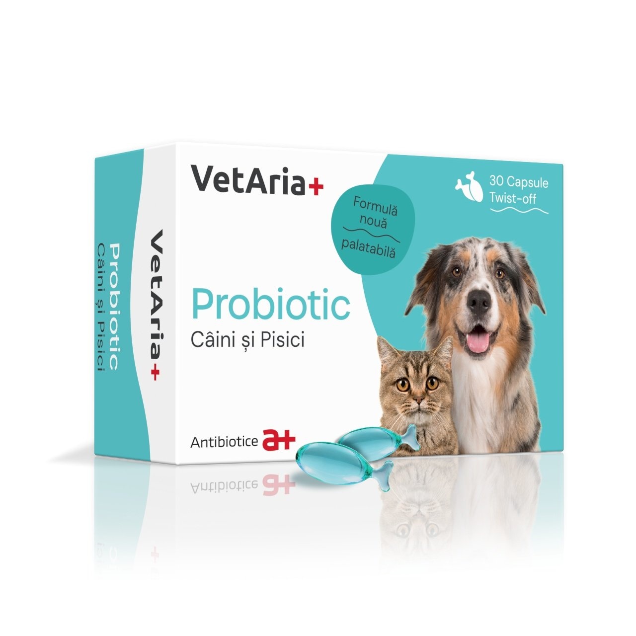 Reducere 29% – VetAria+ Probiotic, 30 capsule Twist-Off 1 VetAria+ Probiotic