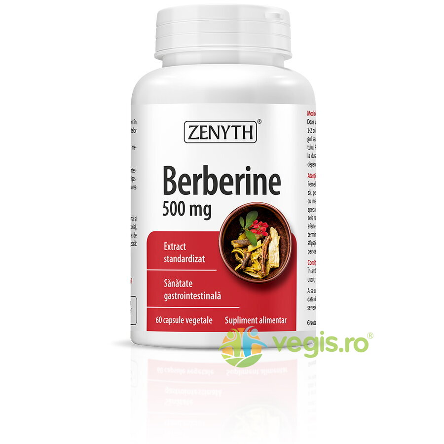 Reducere 33% - Berberine 500mg 60cps 1 Berberine 500mg 60cps