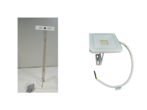 Pachet Brat Montaj Perete 45cm Proiector + Proiector LED 30W Alb Lumina Calda