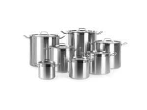 Oala inox inalta cu capac 24 lit