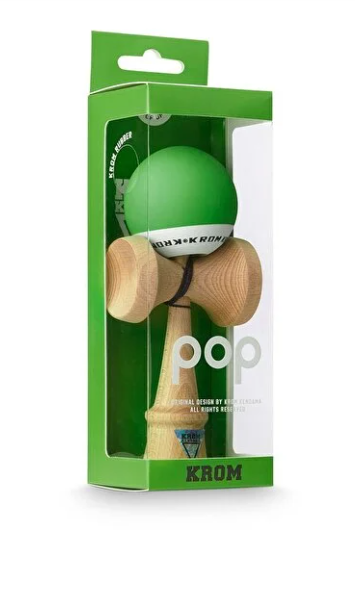 Reducere 55% – Kendama Krom Pop verde inchis mat 1 Kendama Krom Pop verde inchis mat