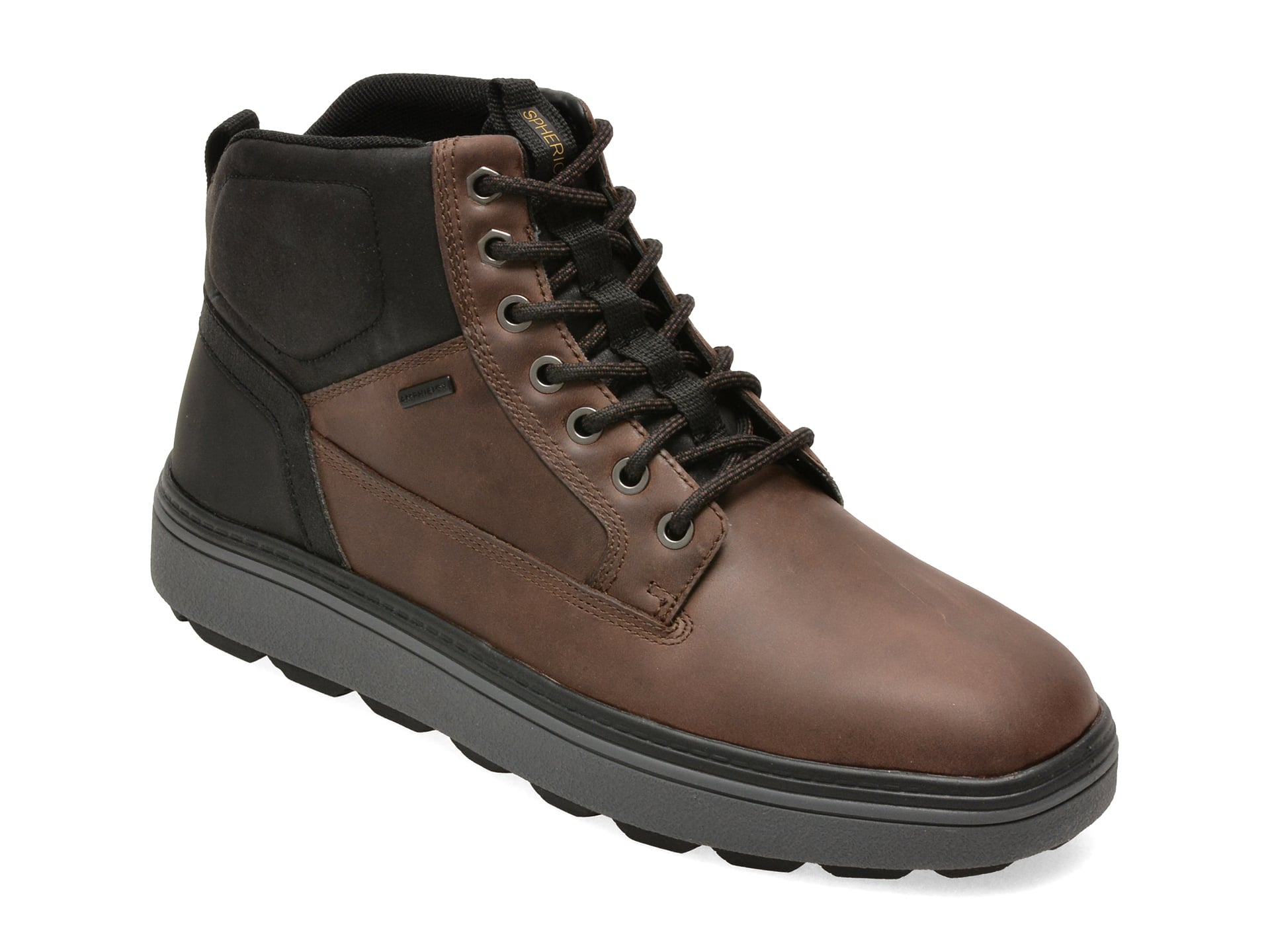 Reducere 35% – Ghete GEOX maro, U56LUB, din piele naturala 1 Ghete GEOX maro