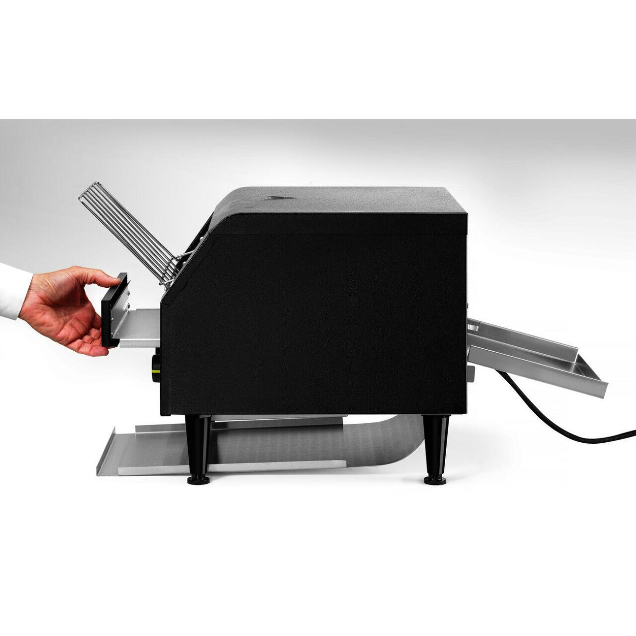 Reducere 20% – Toaster/prajitor de paine tip tunel dublu, Hendi, negru, 230V/2240W, 418x368x(H)387 mm 2 Hendi