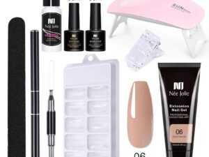 Kit Polygel Née Jolie 06 Deep Nude cu Lampă UV/LED Mini