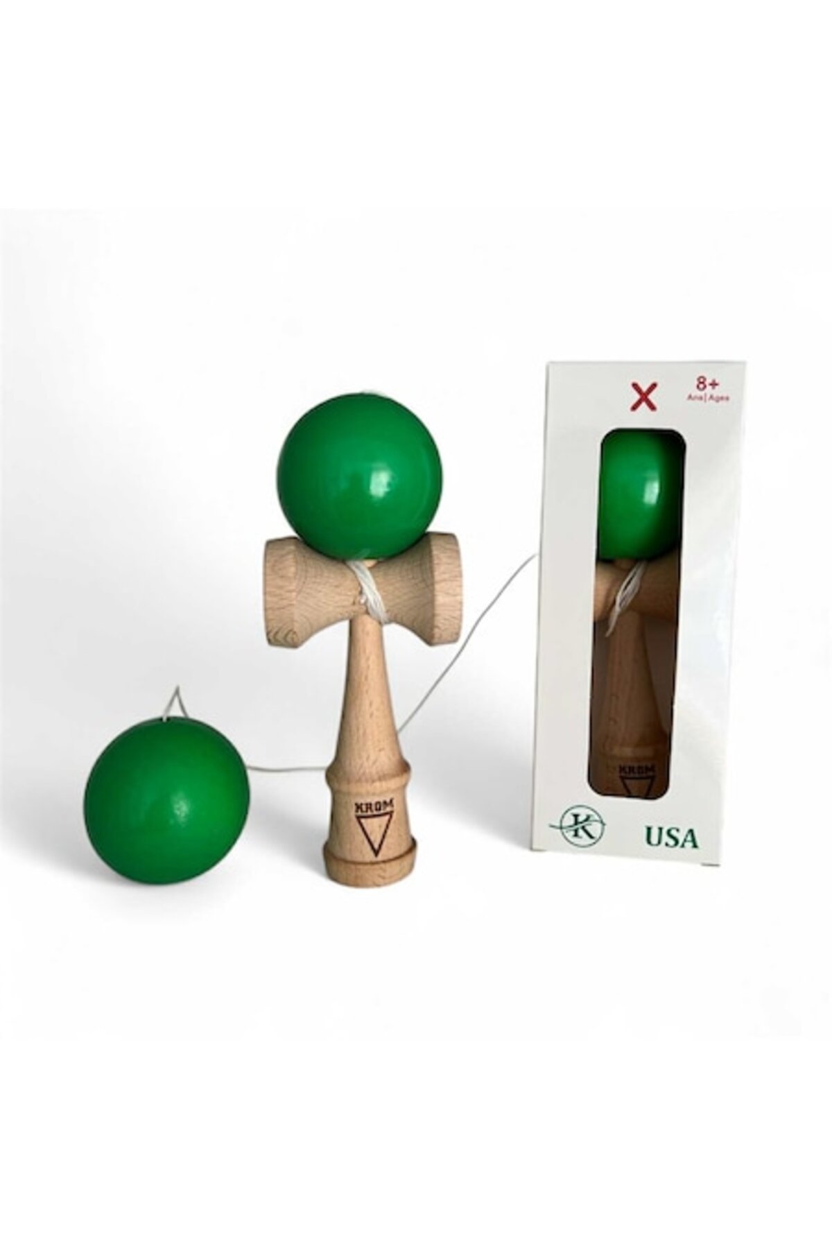 Reducere 55% – Jucarie interactiva Krom Professional Kendama pentru copii si adulti, Verde 1 Jucarie interactiva Krom Professional Kendama pentru copii si adulti