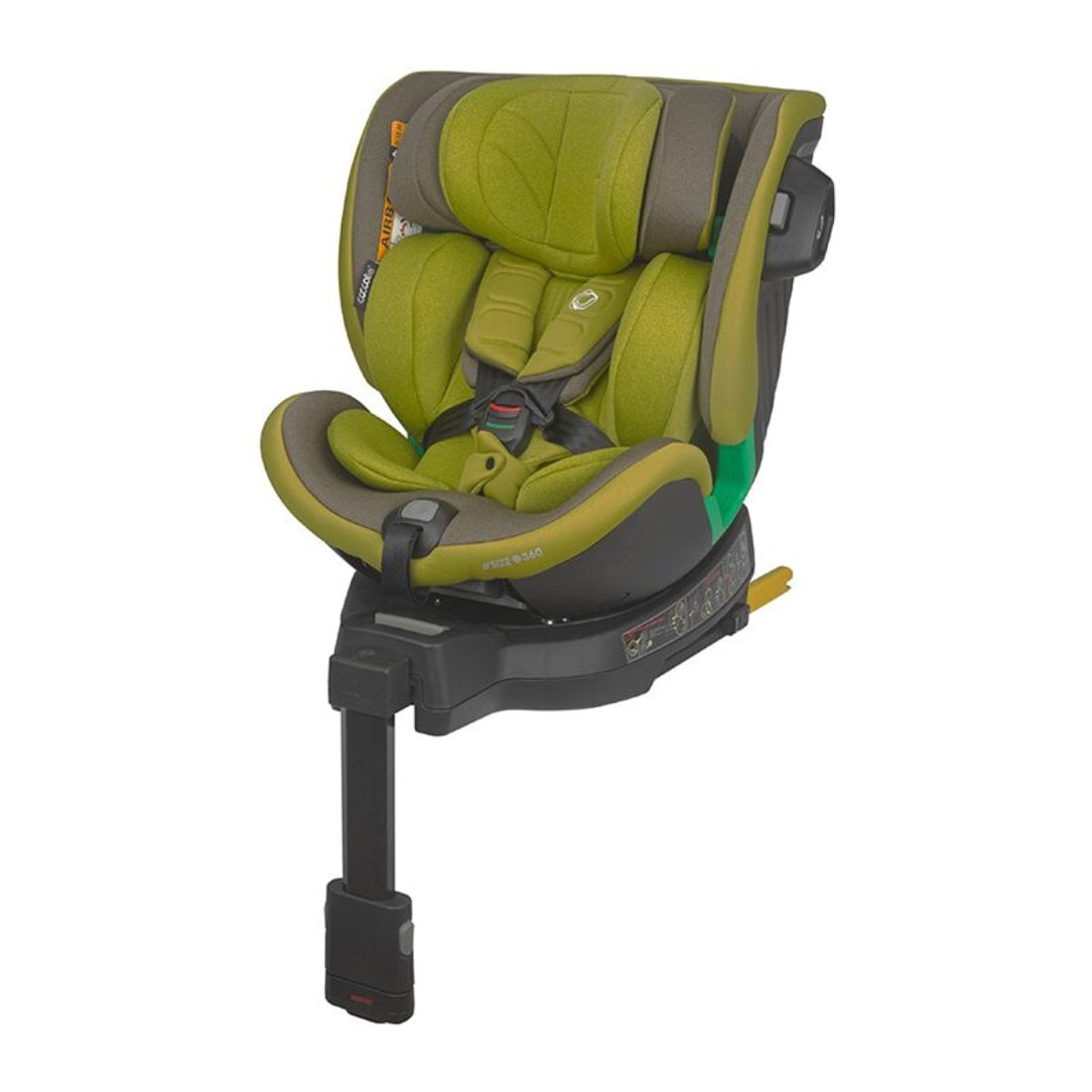 Reducere 30% – Scaun auto cu isofix, Isize 40-100 cm, Coccolle Mago, Olive Khaki 1 Scaun auto cu isofix