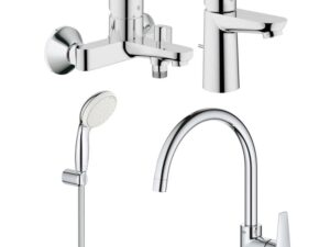 Set baterii baie si bucatarie Grohe Bauedge porter (23328000