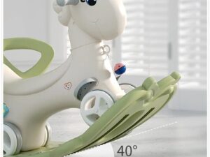 Balansoar 3 in 1 Nichiduta Garden Light Green transformabil in vehicul fara pedale cu maner parental