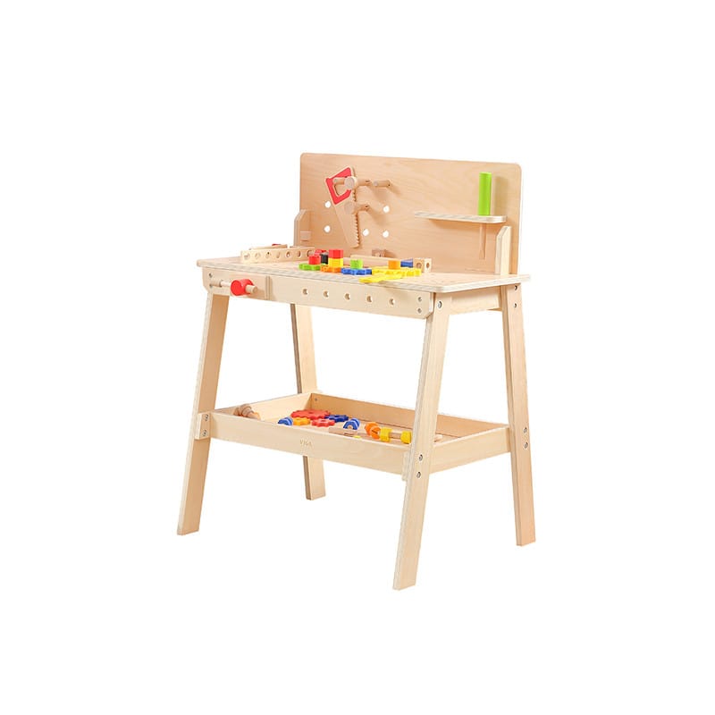 Reducere 13% – Banc de lucru Viga, lemn, cu accesorii, natur KID445897 1 Banc de lucru Viga