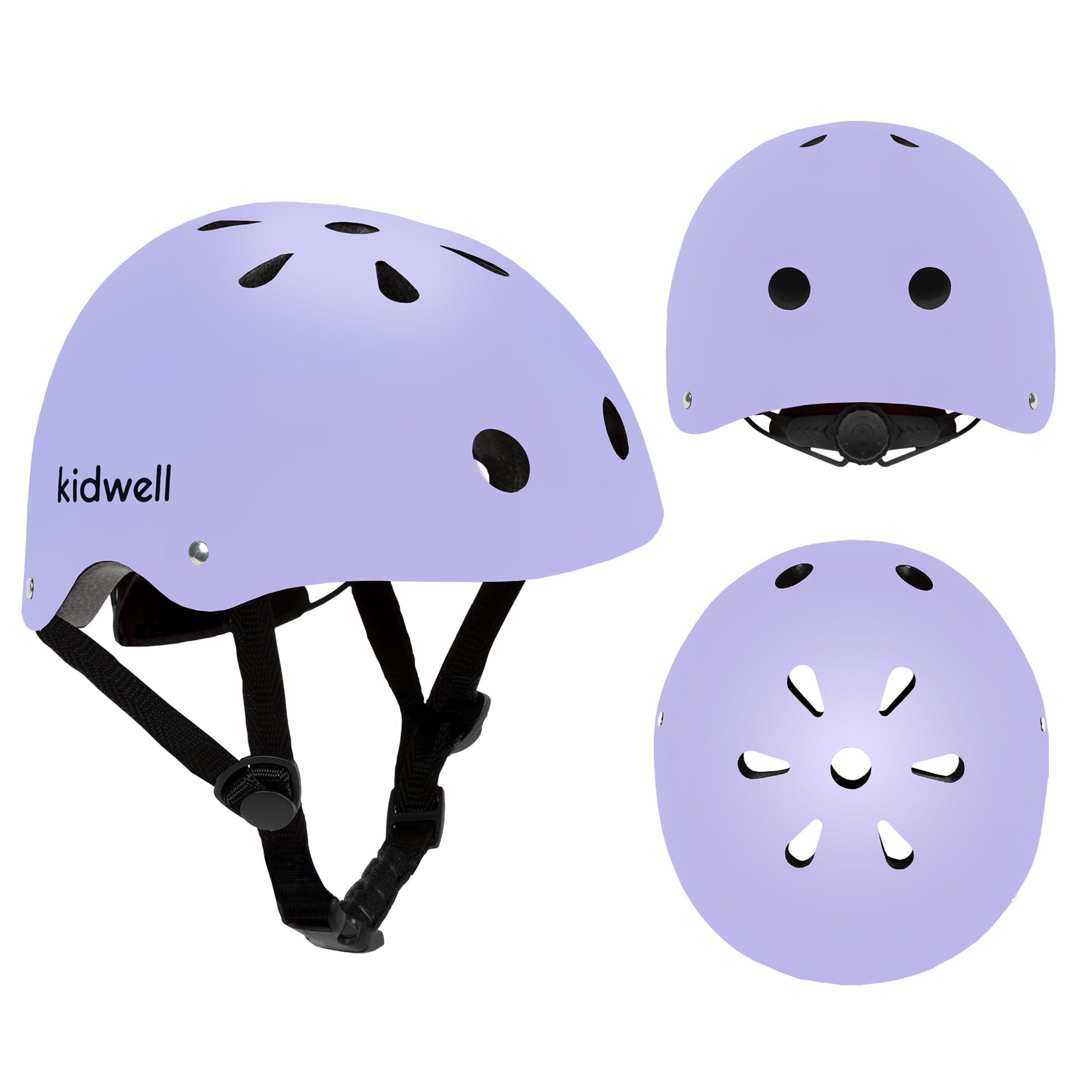Reducere 26% – Casca bicicleta copii Kidwell Orix II, curele reglabile, orificii aerisire, violet KID707919 2 curele reglabile