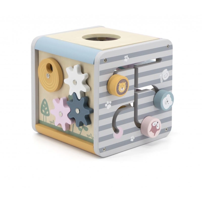 Reducere 13% – Centru activitati PolarB Viga, lemn, sortator cuburi, 5 in 1, multicolor KID440304 2 lemn
