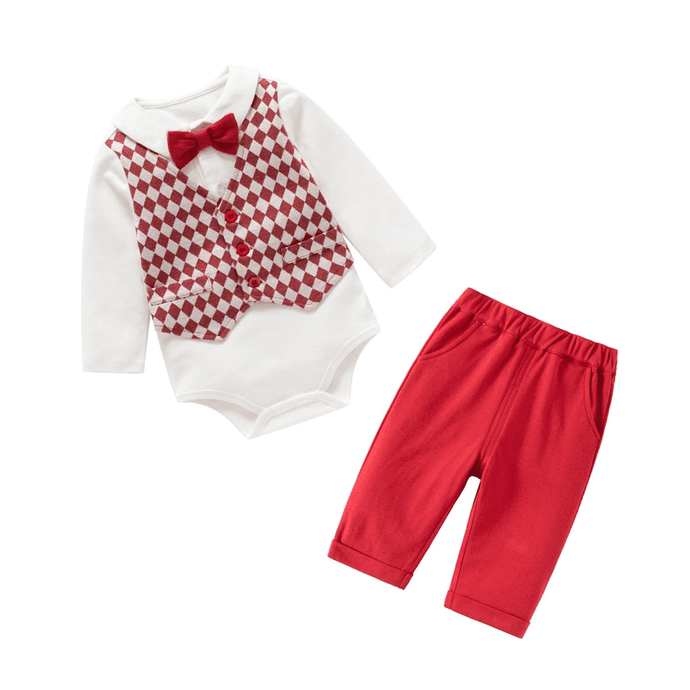 Reducere 20% – Compleu Rosu Baieti Mateo - 12-18 luni 1 Compleu Rosu Baieti Mateo - 12-18 luni