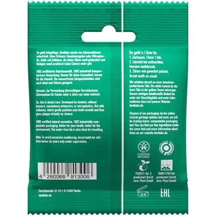 Reducere 14% – Tablete Pastă de Dinți, Denttabs, Stevia Mint, 125 bucăți 2 Denttabs