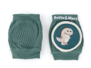 Genunchiere cu pernute PetiteMars cu elastic 13x10 cm 6 luni+ verde
