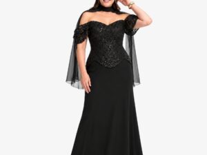 Rochie Eleganta Plus Size “Bourbon”