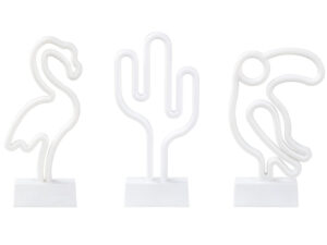 LUMINĂ NEON LED figurină decorativă multicolor set de 3 MABEL