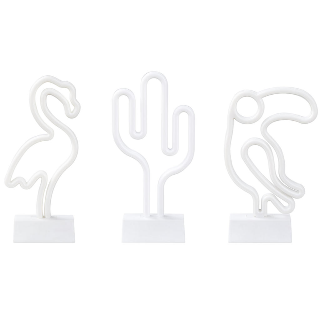 Reducere 22% – LUMINĂ NEON LED figurină decorativă multicolor set de 3 MABEL 1 LUMINĂ NEON LED figurină decorativă multicolor set de 3 MABEL