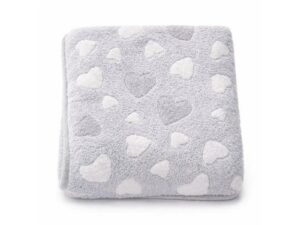 Paturica-bebe-New-Baby-80×90-cm-Pufoasa-Grey-Heart-451632-0