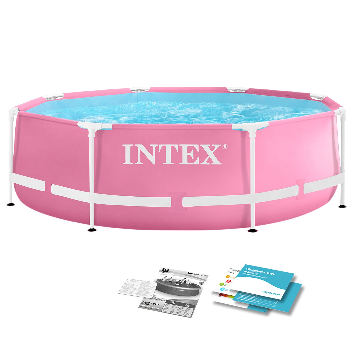 Reducere 11% – Piscina cu cadru metalic Intex 28290ND, rotunda, 244x76 cm, roz KID423340 1 Piscina cu cadru metalic Intex 28290ND