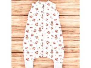 Sac de dormit MimiNu de iarna 87 cm din bumbac 2.5 Tog Ducklings Powdery Pink