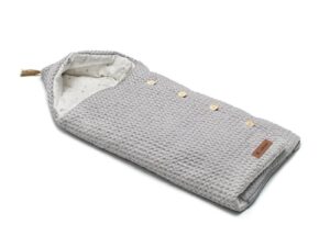 Sac de iarna cu gluga Jane Mims Plus Dim Grey pentru carucior si scoica auto