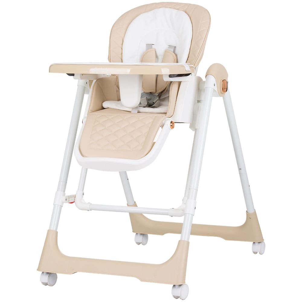 Reducere 30% – Scaun de masa Chipolino Milk Shake, 2 in 1, leagan, pliabil, confortabil, bej KID059545, la doar 422,00 lei 1 Scaun de masa Chipolino Milk Shake