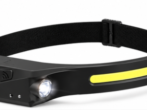 Lanterna de Cap LED cu acumulator Intern senzor de miscare banda COB + LED XPE 350 Lumeni