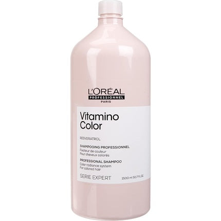 Reducere 18% – Șampon L'Oréal Paris Vitamino Colour, 1.5L, Resveratrol 1 Șampon L'Oréal Paris Vitamino Colour